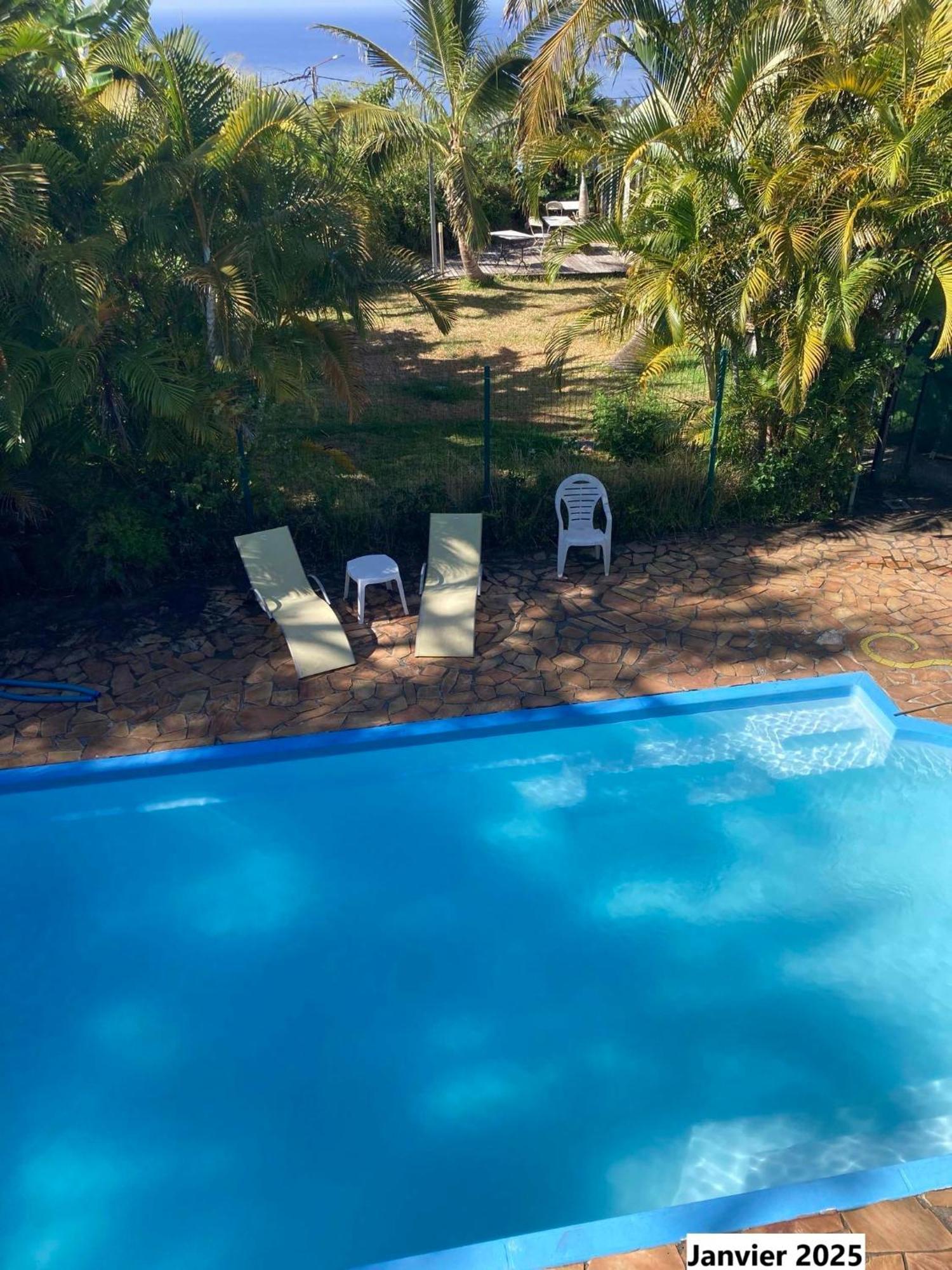 Les Bungalows Les Vanilliers, Sud Sauvage Avec Piscine Saint-Joseph Eksteriør billede